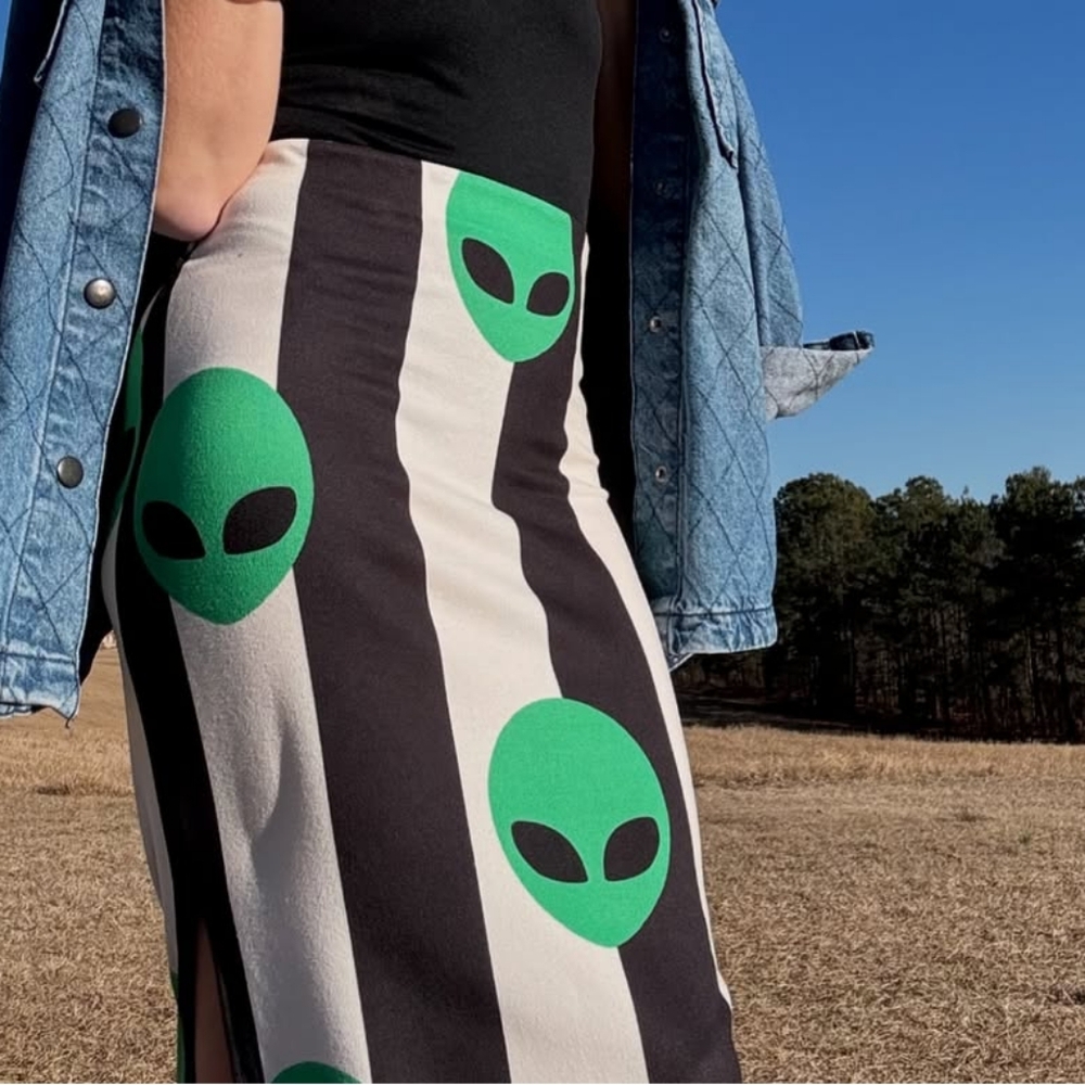 Alien Striped Skirt